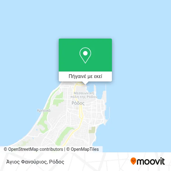 Άγιος Φανούριος χάρτης