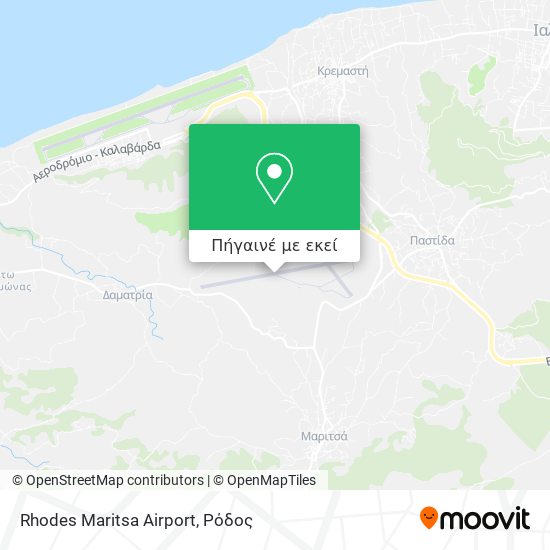 Rhodes Maritsa Airport χάρτης