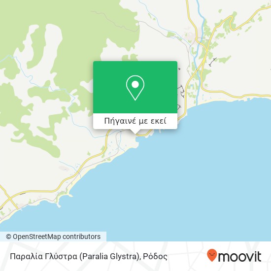 Παραλία Γλύστρα (Paralia Glystra) χάρτης