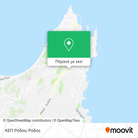 ΚΕΠ Ρόδου χάρτης