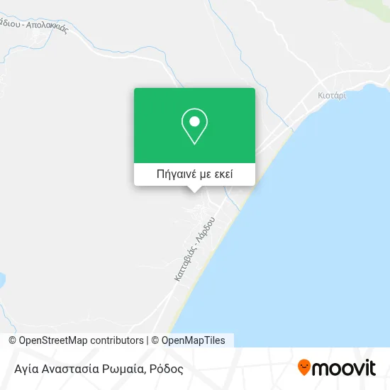 Αγία Αναστασία Ρωμαία χάρτης