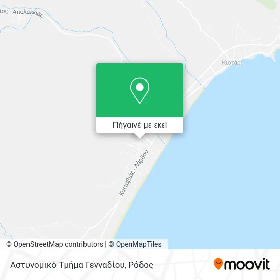 Αστυνομικό Τμήμα Γενναδίου χάρτης