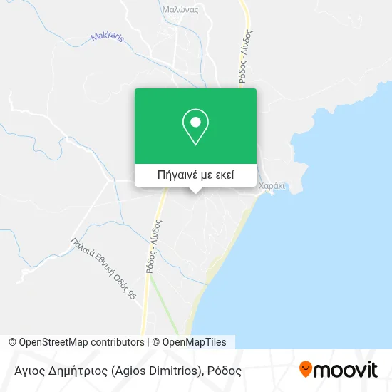 Άγιος Δημήτριος (Agios Dimitrios) χάρτης