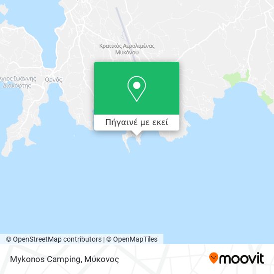 Mykonos Camping χάρτης