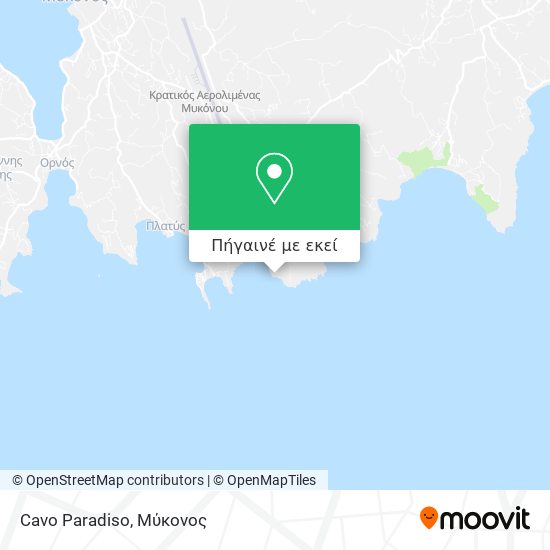 Cavo Paradiso χάρτης