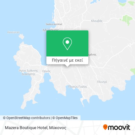 Mazera Boutique Hotel χάρτης