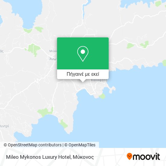Mileo Mykonos Luxury Hotel χάρτης