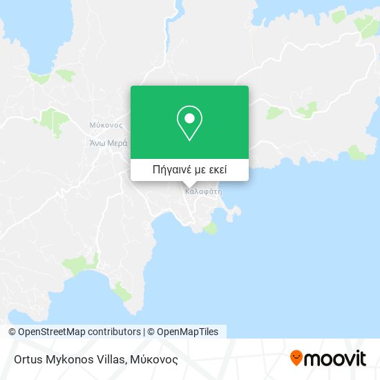 Ortus Mykonos Villas χάρτης