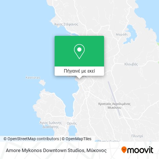 Amore Mykonos Downtown Studios χάρτης