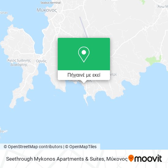 Seethrough Mykonos Apartments & Suites χάρτης