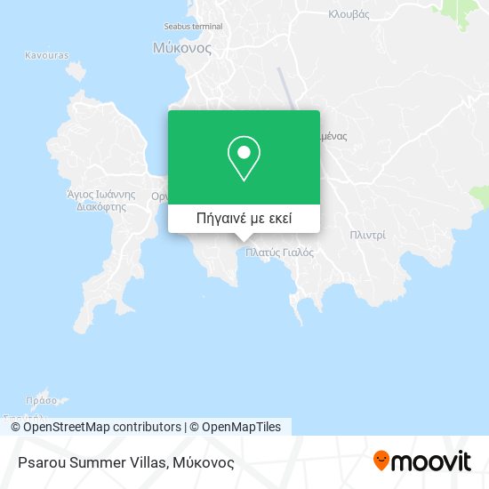 Psarou Summer Villas χάρτης