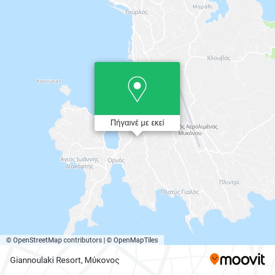 Giannoulaki Resort χάρτης