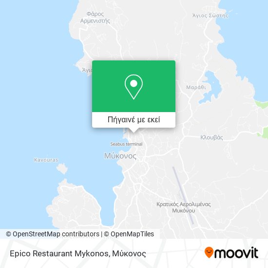 Epico Restaurant Mykonos χάρτης