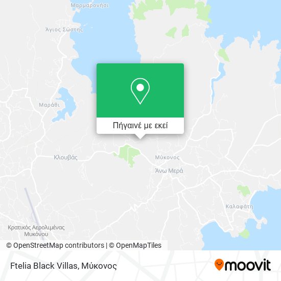 Ftelia Black Villas χάρτης