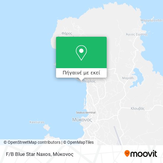 F/B Blue Star Naxos χάρτης