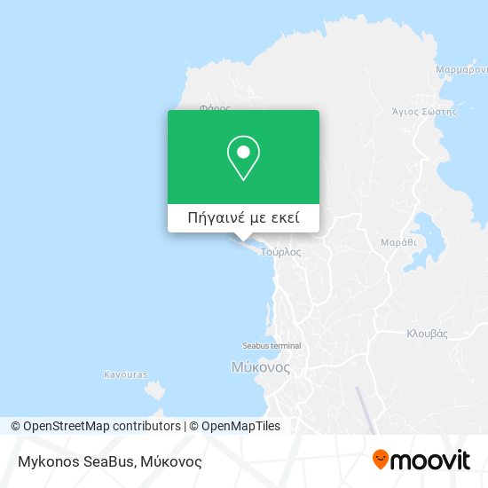 Mykonos SeaBus χάρτης