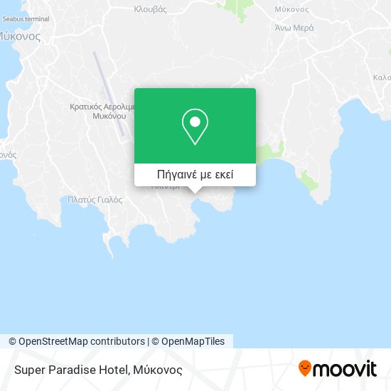 Super Paradise Hotel χάρτης