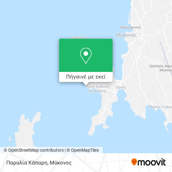 Παραλία Κάπαρη χάρτης