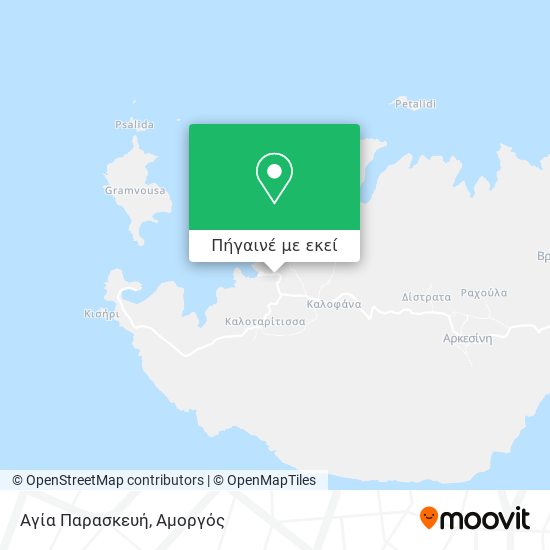 Αγία Παρασκευή χάρτης
