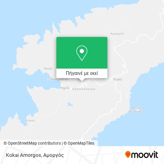 Kokai Amorgos χάρτης