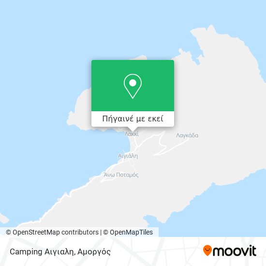 Camping Αιγιαλη χάρτης