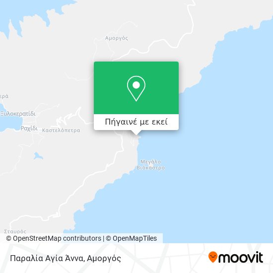 Παραλία Αγία Άννα χάρτης