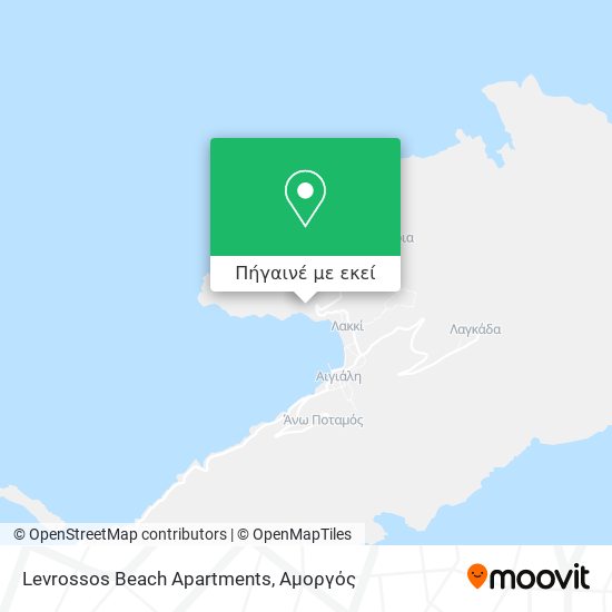 Levrossos Beach Apartments χάρτης