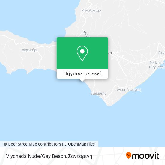 Vlychada Nude/Gay Beach χάρτης