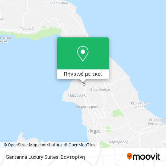 Santanna Luxury Suites χάρτης