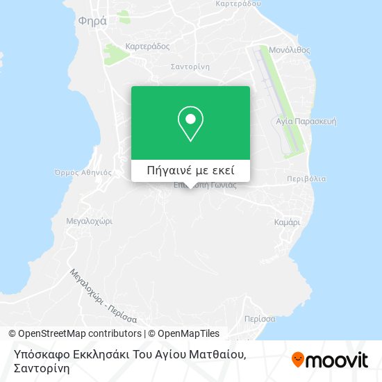 Υπόσκαφο Εκκλησάκι Του Αγίου Ματθαίου χάρτης