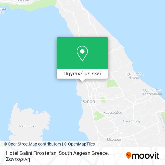Hotel Galini Firostefani South Aegean Greece χάρτης