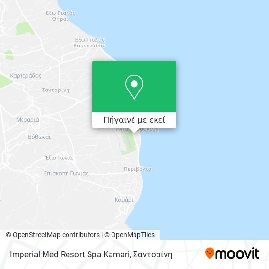 Imperial Med Resort Spa Kamari χάρτης
