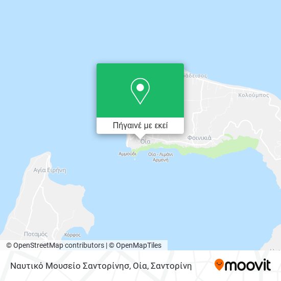 Ναυτικό Μουσείο Σαντορίνησ, Οία χάρτης