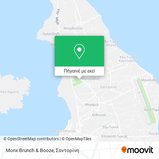 Monx Brunch & Booze χάρτης