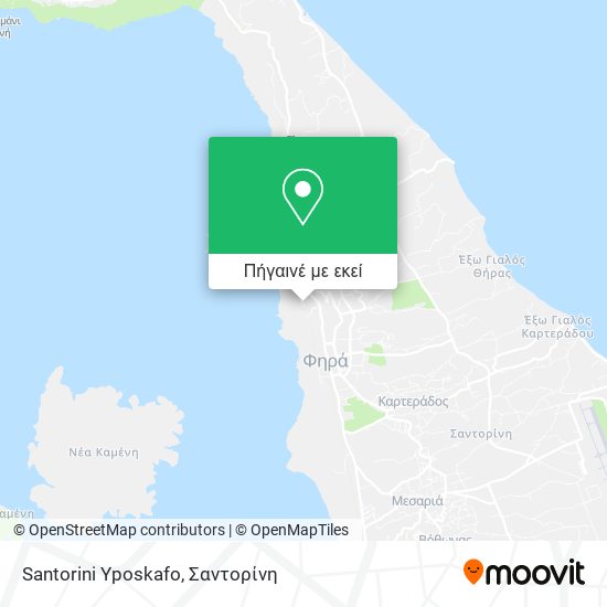 Santorini Yposkafo χάρτης