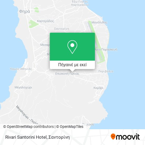 Rivari Santorini Hotel χάρτης