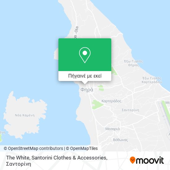 The White, Santorini Clothes & Accessories χάρτης