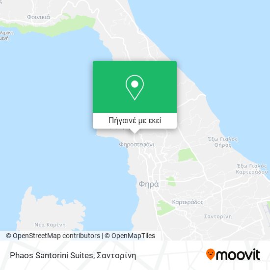 Phaos Santorini Suites χάρτης