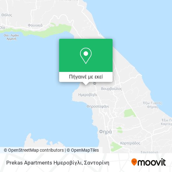 Prekas Apartments Ημεροβίγλι χάρτης