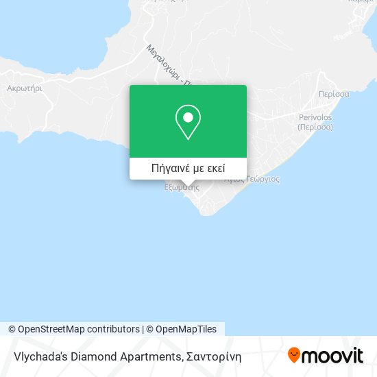 Vlychada's Diamond Apartments χάρτης