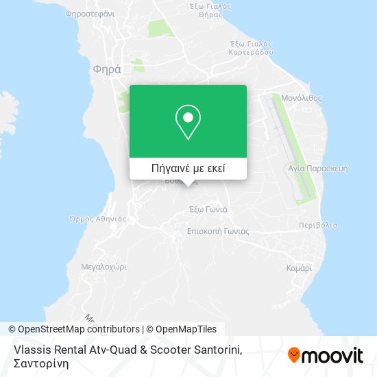 Vlassis Rental Atv-Quad & Scooter Santorini χάρτης