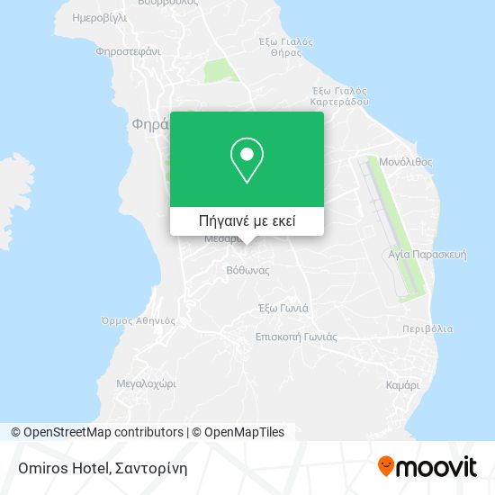 Omiros Hotel χάρτης