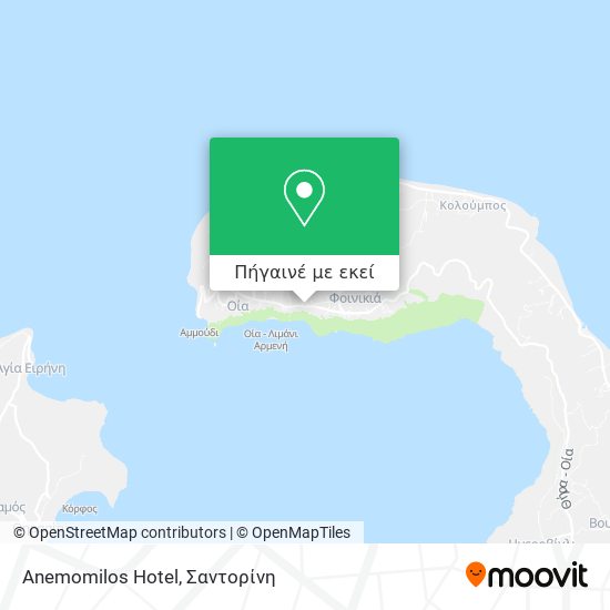 Anemomilos Hotel χάρτης