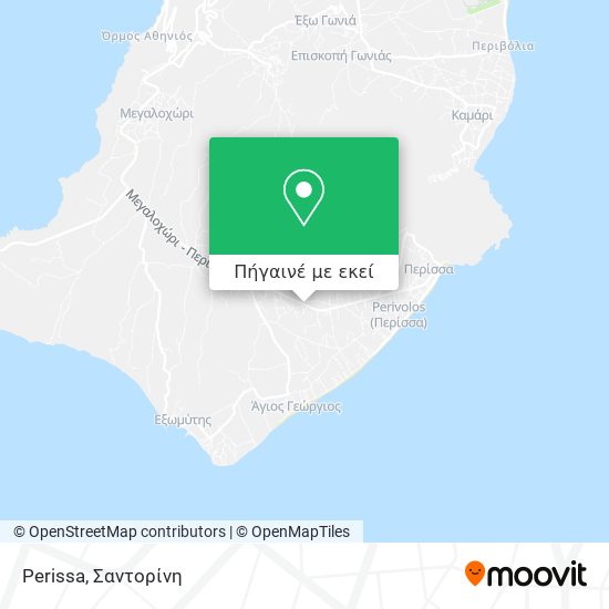 Perissa χάρτης