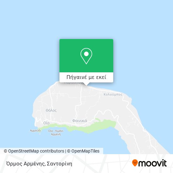 Όρμος Αρμένης χάρτης