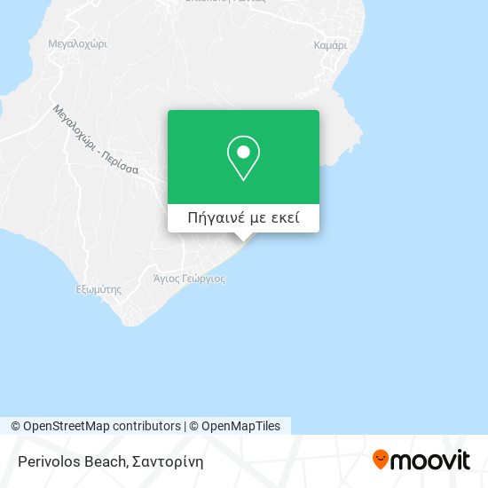 Perivolos Beach χάρτης