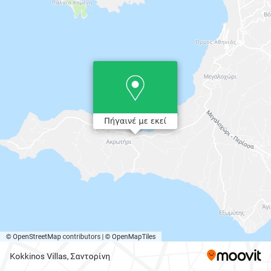 Kokkinos Villas χάρτης
