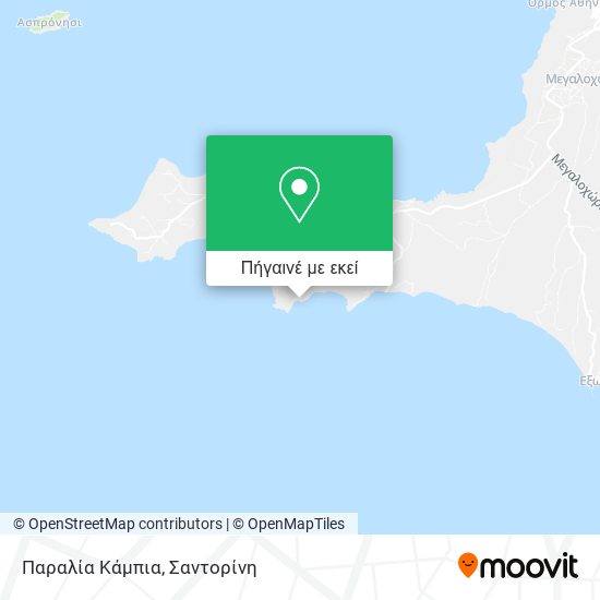 Παραλία Κάμπια χάρτης