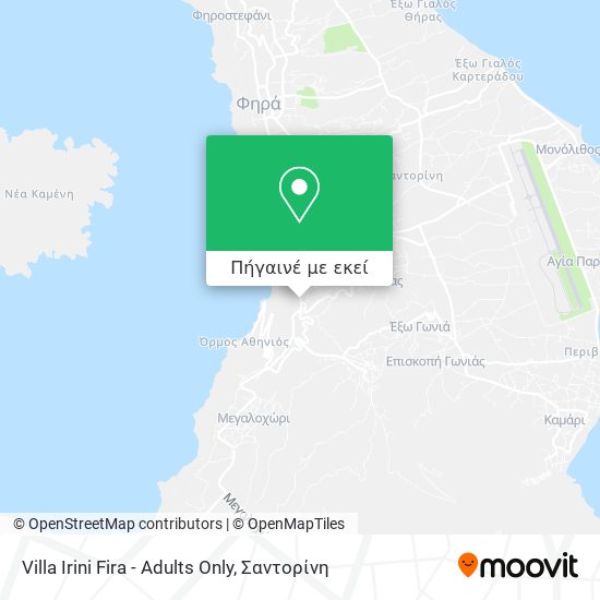 Villa Irini Fira - Adults Only χάρτης