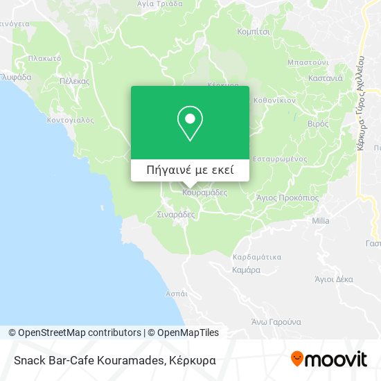 Snack Bar-Cafe Kouramades χάρτης